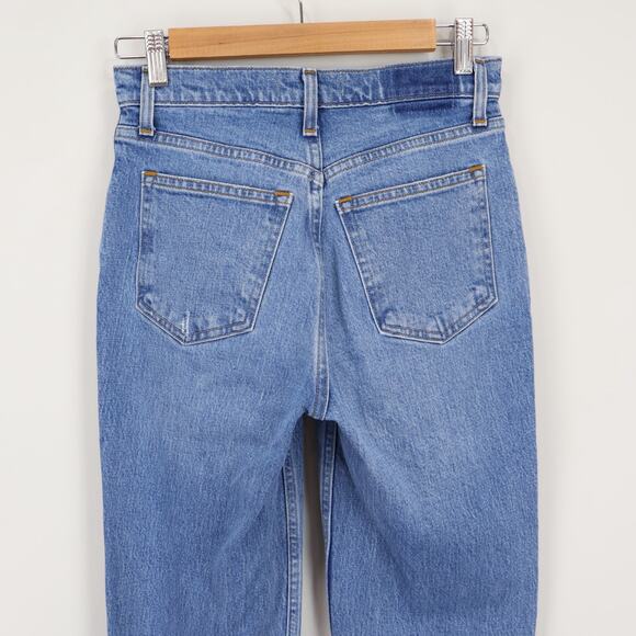 Abercrombie & Fitch Ultra High Rise 90's Straight Denim Jean Size 25 - Picture 5 of 6